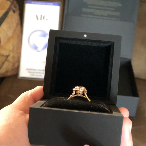 Diamond (lab made/simulated) Nexus Engagement Ring - Picture 3 of 8